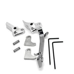 Alternative view of ⚡ New: Arizona Value Glock FRT V2 6061 Aluminum Trigger Bar Kit 2x Shoe (Silver Curve and Flat) Gen 1 2 3 4, 9mm, .40, .357