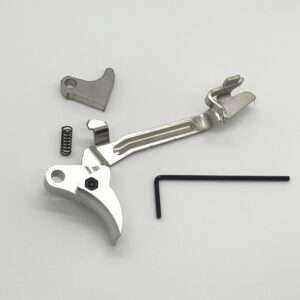 Alternative view of ⚡ New: Arizona GLOCK FRT V2 6061 ALUMINUM TRIGGER BAR KIT, SILVER CURVE, GEN 1 2 3 4, 9mm, .40, .357